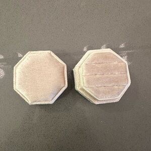 Octagonal Velvet Ring Box
